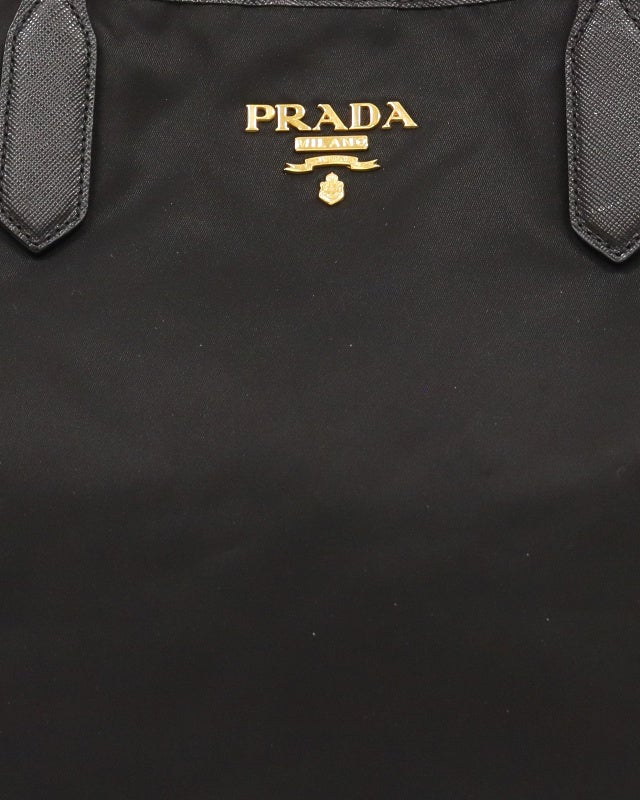 PRADA 三角ロゴ金具ナイロンレザートートバッグ | Hedy