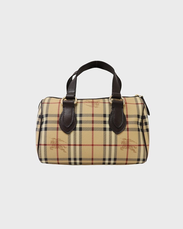 BURBERRY チェック柄ハンドバッグ | Hedy