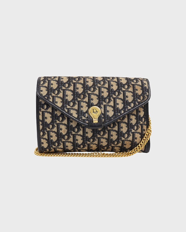 【美品】Christian Dior チェーン ショルダーバッグ トロッター DIOR トロッターチェーンショルダーバッグ | Hedy
