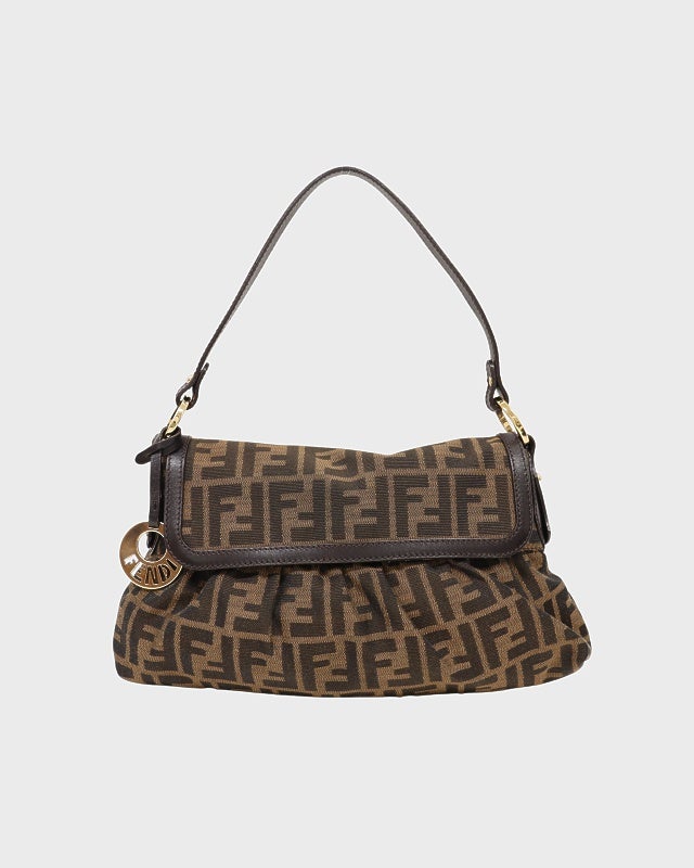 [1868]FENDI ズッカ柄　タンクトップ　42　ヴィンテージ　Mサイズ Fendi Zucca Skirt Brown #42 143019 | eBay