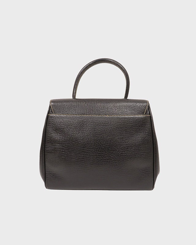 LOEWE ロゴ刻印ターンロックレザーハンドバッグ | Hedy