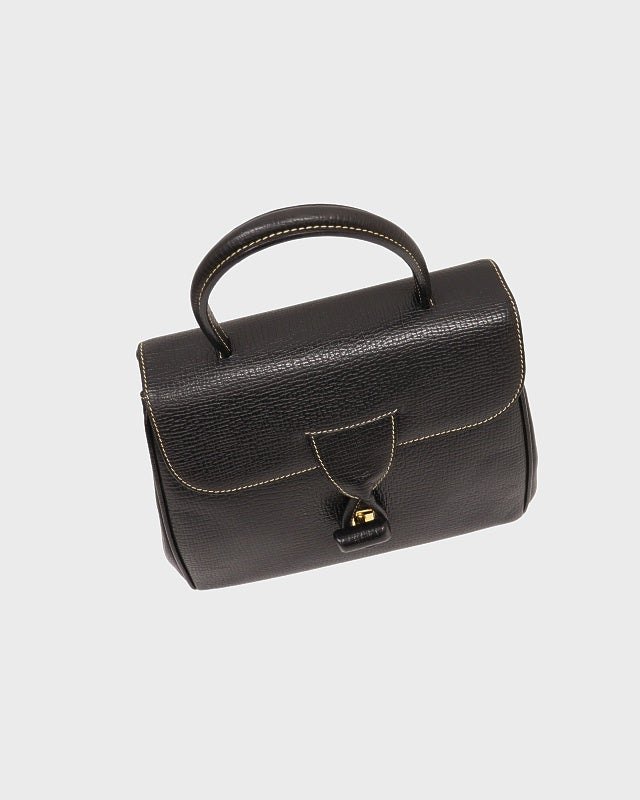 LOEWE ロゴ刻印ターンロックレザーハンドバッグ | Hedy