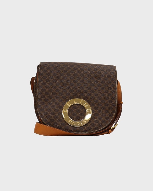 CELENE マカダム柄 ショルダーバッグ OLD CELINE オールドセリーヌ マカダム柄ショルダーバッグ PVC | corne