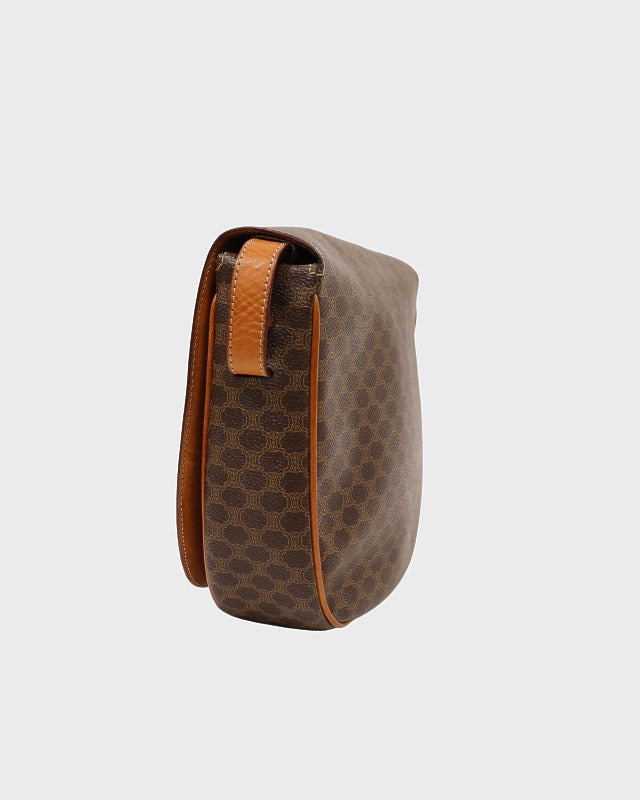 CELINE マカダム柄ロゴ金具ショルダーバッグ | Hedy