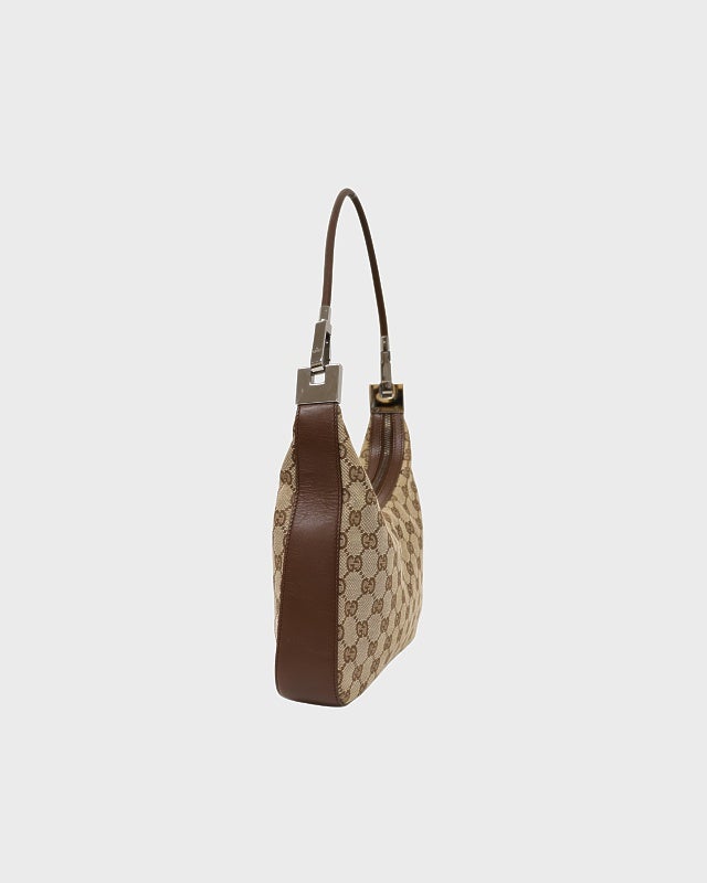 GUCCI ショルダーバッグ ワンショルダー GG キャンバス 茶色 レザー GUCCI GGキャンバスワンショルダーバッグ | Hedy