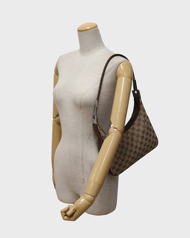グッチ GGキャンバス ワンショルダー 2way ハンドバッグ レザーハンドル GUCCI GGキャンバスワンショルダーバッグ | Hedy