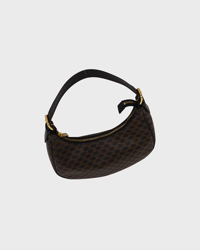 CELINE マカダム柄ホーボーワンショルダーバッグ | Hedy