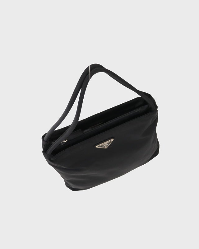 PRADA ブラック ナイロン トートバッグ 幅41cm PRADA 三角ロゴ金具ナイロントートバッグ | Hedy