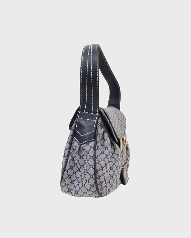CELINE マカダム柄キャンバスワンショルダーバッグ | Hedy