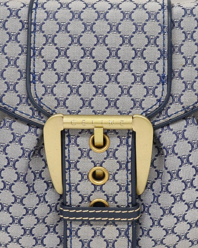 CELINE マカダム柄キャンバスワンショルダーバッグ | Hedy
