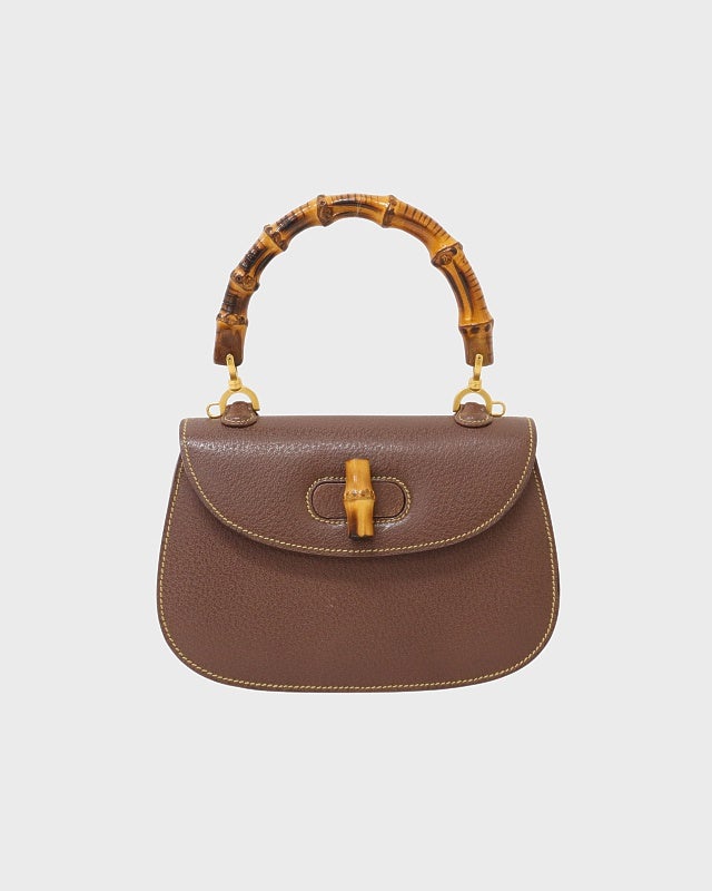 GUCCI バンブーターンロックハンドバッグ | Hedy