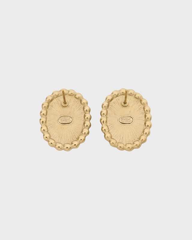 CHANEL パール縁取りオーバルピアス CHANEL COCOパールオーバルピアス | Hedy