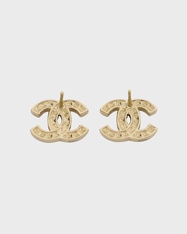CHANEL COCOラインストーンピアス | Hedy