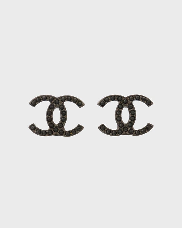 【Myday公式アカウント01 】CHANEL ロゴ　ストーン ピアス(片耳用) CHANEL COCOストーンピアス | Hedy