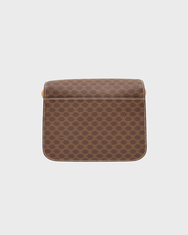 CELINE マカダム柄サークルロゴレザーショルダーバッグ | Hedy