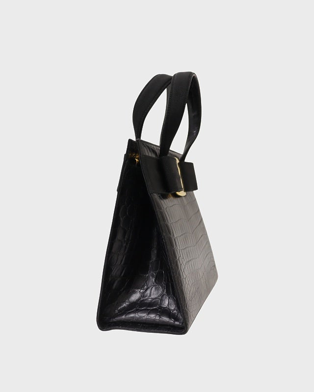 Ferragamo VARA金具型押しレザー2Wayバッグ | Hedy