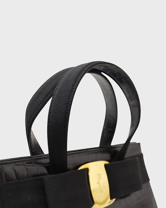 Ferragamo VARA金具型押しレザー2Wayバッグ | Hedy