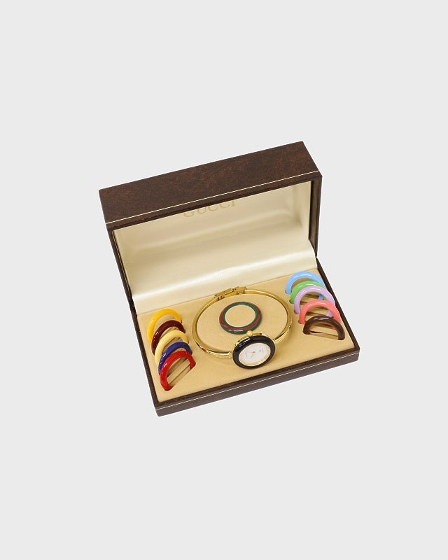 極美品✨GUCCI グッチ　チェンジベゼル　箱　ケース付き　希少　レア　綺麗 GUCCI チェンジベゼルウォッチ | Hedy