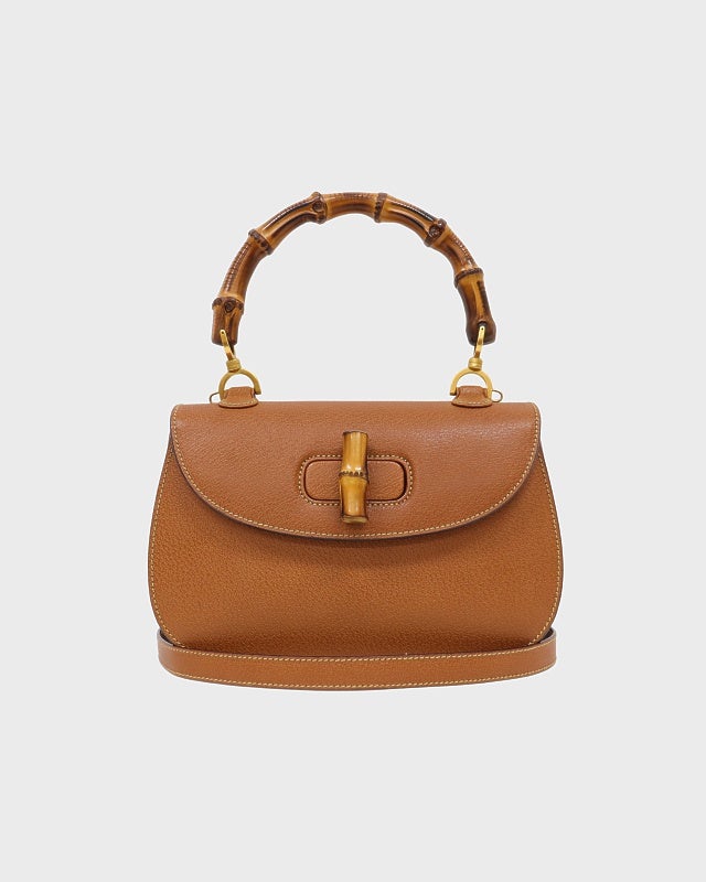 GUCCI バンブーターンロックハンドバッグ | Hedy