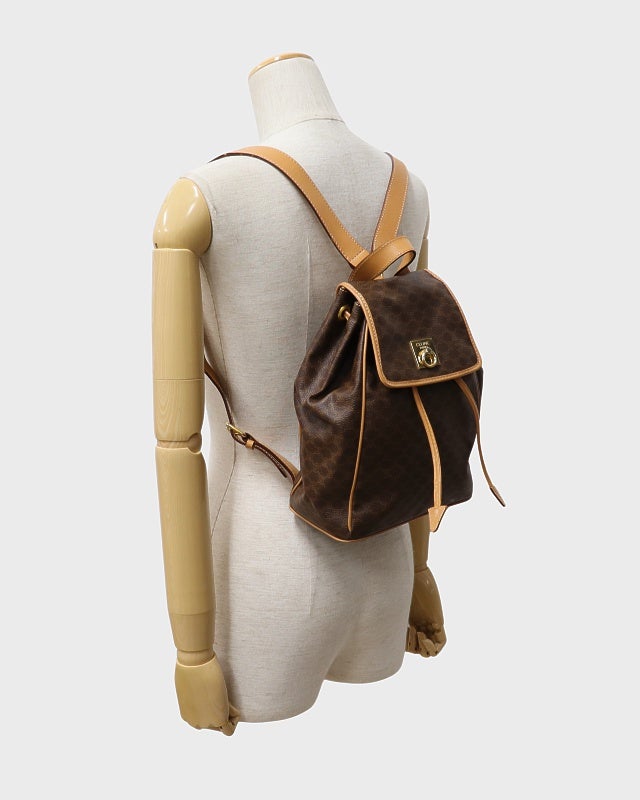 CELINE マカダム柄ガンチーニ金具リュックサック | Hedy