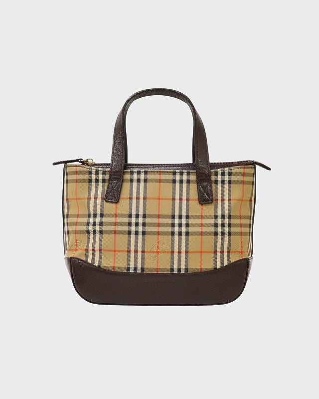 BURBERRY チェック柄ミニハンドバッグ | Hedy