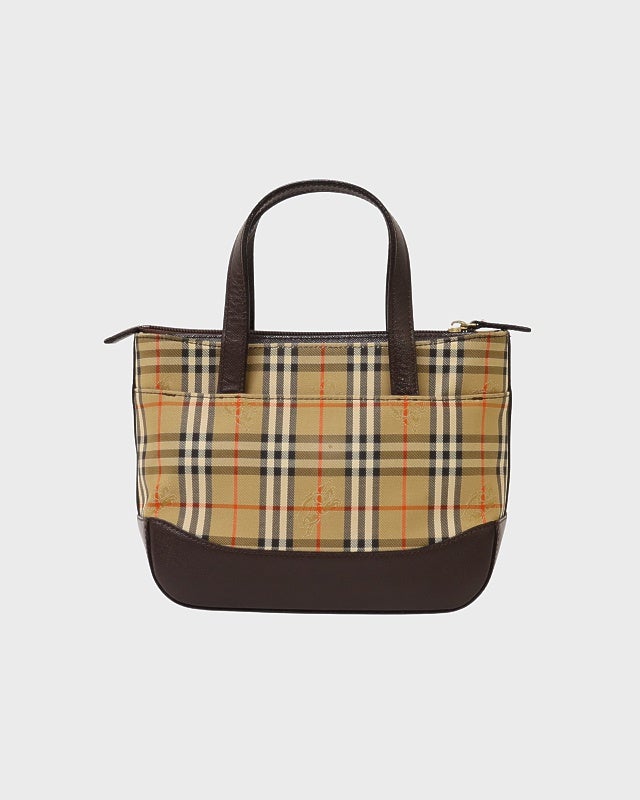 BURBERRY チェック柄ミニハンドバッグ | Hedy
