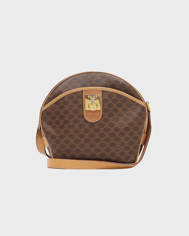 CELINE マカダム柄ガンチーニ金具ショルダーバッグ | Hedy CELINE マカダム柄ガンチーニ金具ショルダーバッグ | Hedy