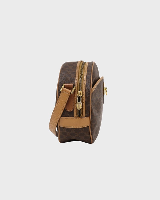 CELINE マカダム柄ガンチーニ金具ショルダーバッグ | Hedy