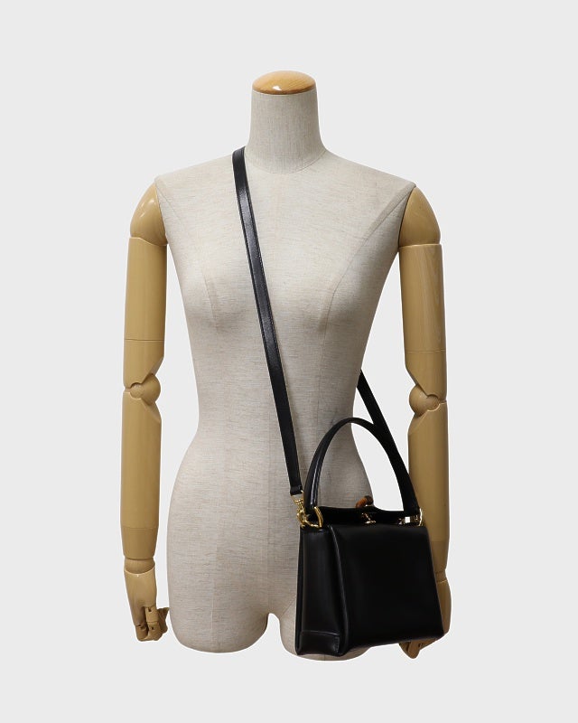 GUCCI バンブーターンロックレザー2Wayバッグ | Hedy