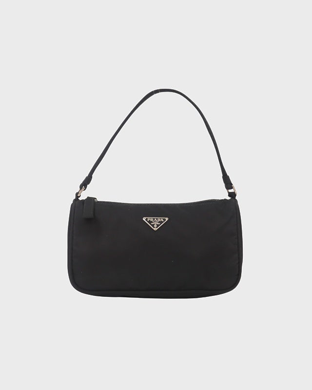 プラダ　2way ビジネスバッグ　ショルダーバッグ　ブラック　ナイロン　三角ロゴ PRADA 三角ロゴ金具ナイロンワンショルダーバッグ | Hedy