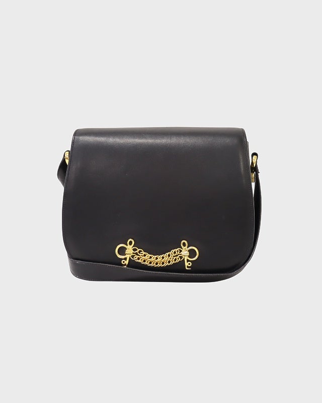 CELINE 金具レザーショルダーバッグ | Hedy