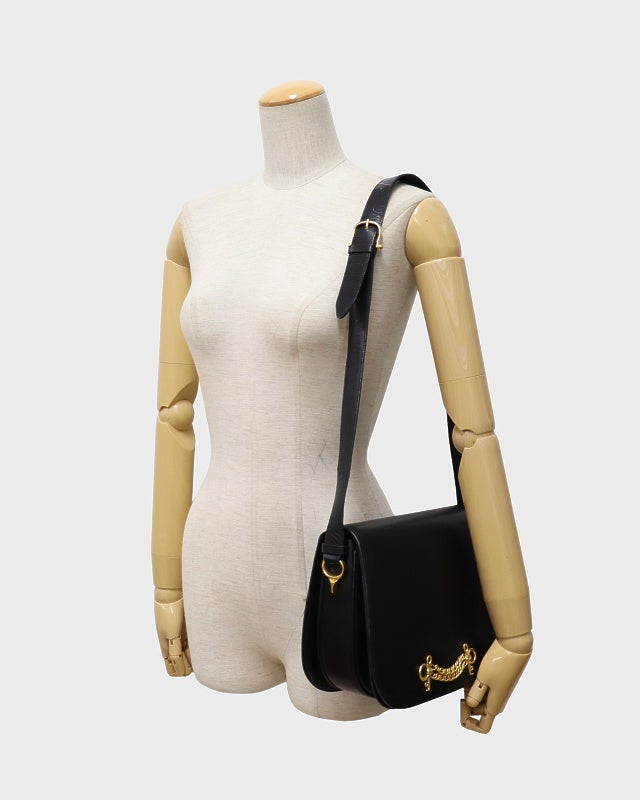 CELINE 金具レザーショルダーバッグ | Hedy CELINE 金具レザーショルダーバッグ | Hedy