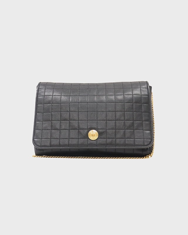 CELINE トリオンフレザーチェーンショルダーバッグ | Hedy