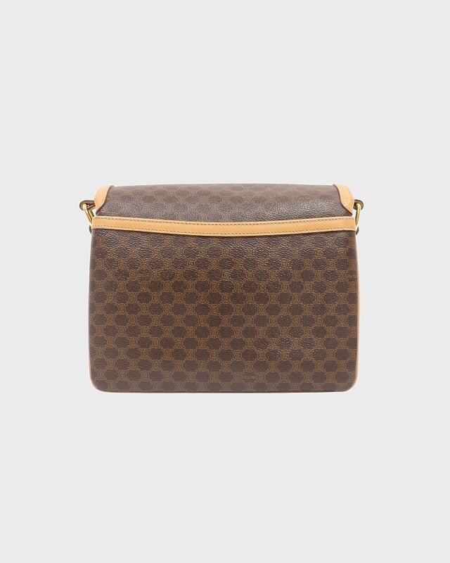 CELINE マカダム柄ブラゾン刻印ショルダーバッグ | Hedy