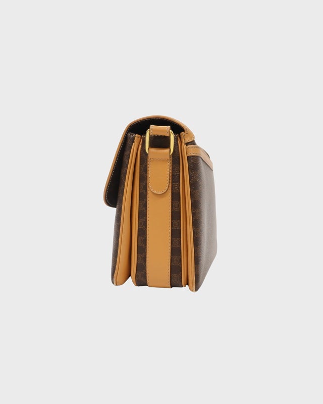 CELINE マカダム柄ブラゾン刻印ショルダーバッグ | Hedy