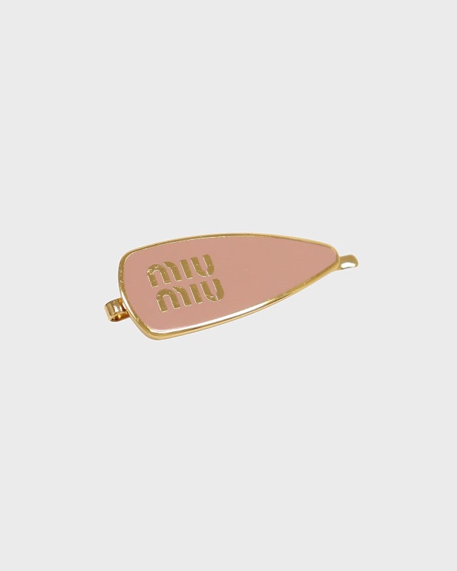 miu miu エナメルメタル ヘアクリップ | Hedy