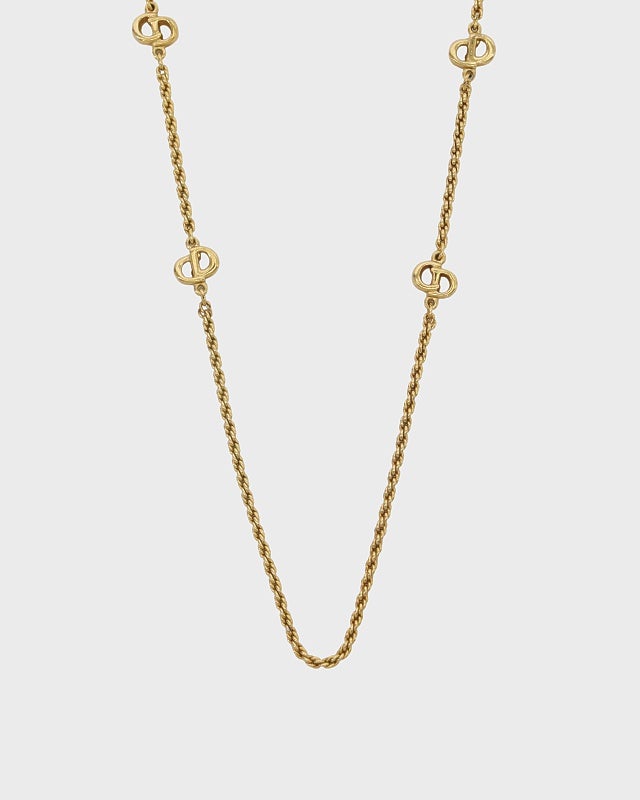 DIOR CDロングチェーンネックレス | Hedy