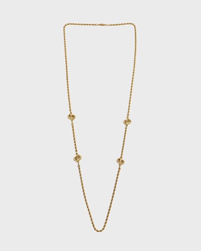 DIOR CDロングチェーンネックレス | Hedy
