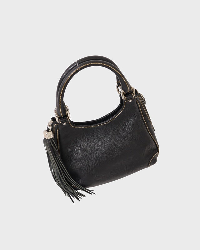 CHANEL タッセル付きキャビアスキンハンドバッグ | Hedy