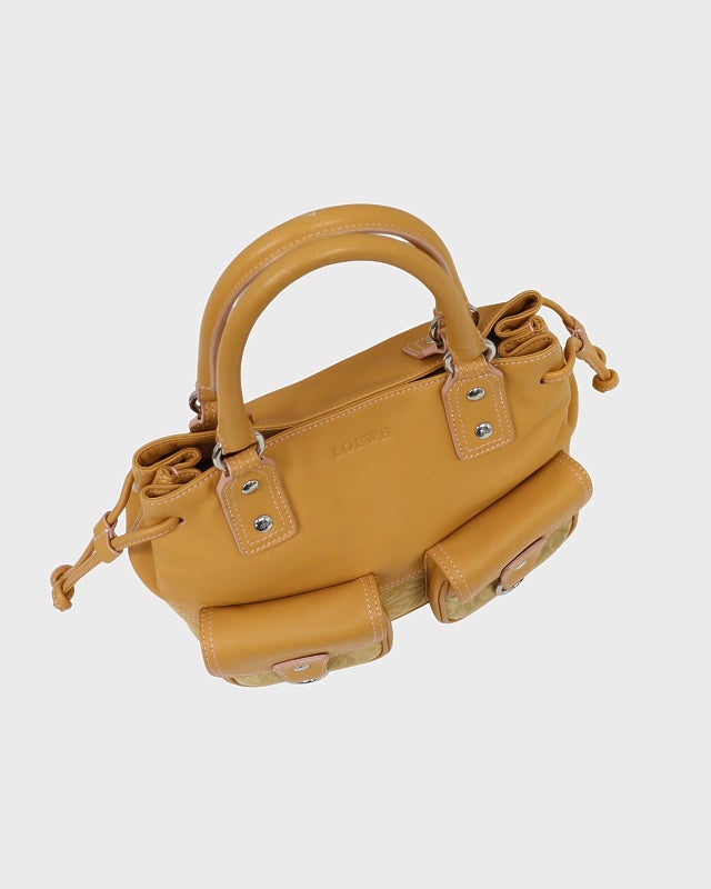 LOEWE アナグラムスエードレザーハンドバッグ | Hedy