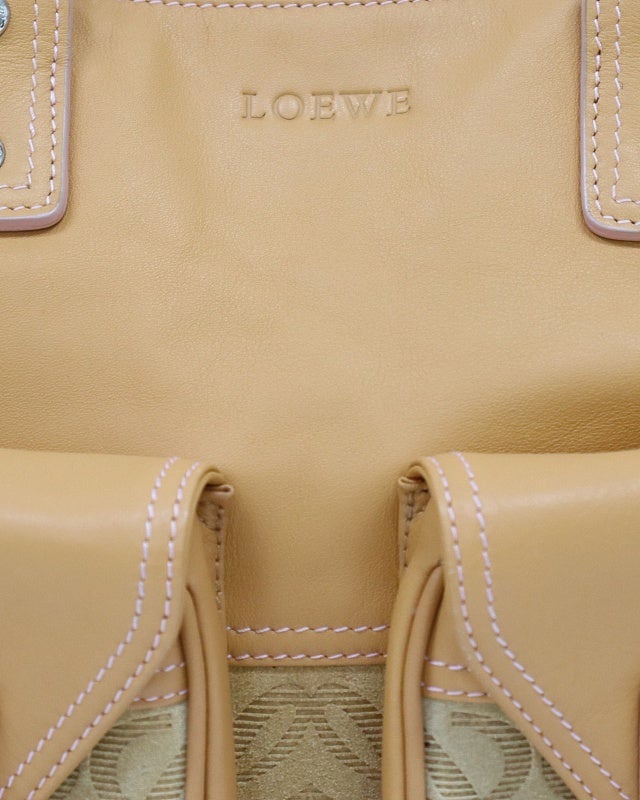 LOEWE アナグラムスエードレザーハンドバッグ | Hedy