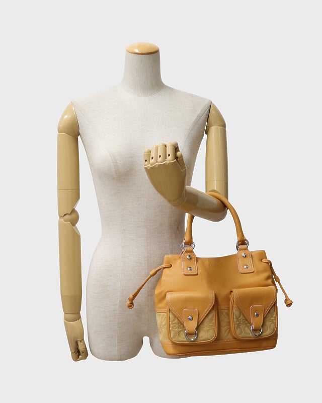 LOEWE アナグラムスエードレザーハンドバッグ | Hedy