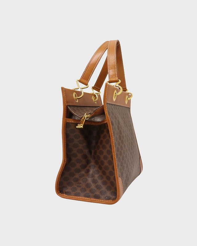 CELINE マカダム柄ハンドバッグ | Hedy