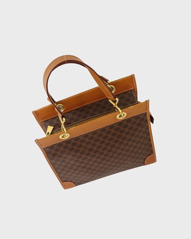 CELINE マカダム柄ハンドバッグ | Hedy