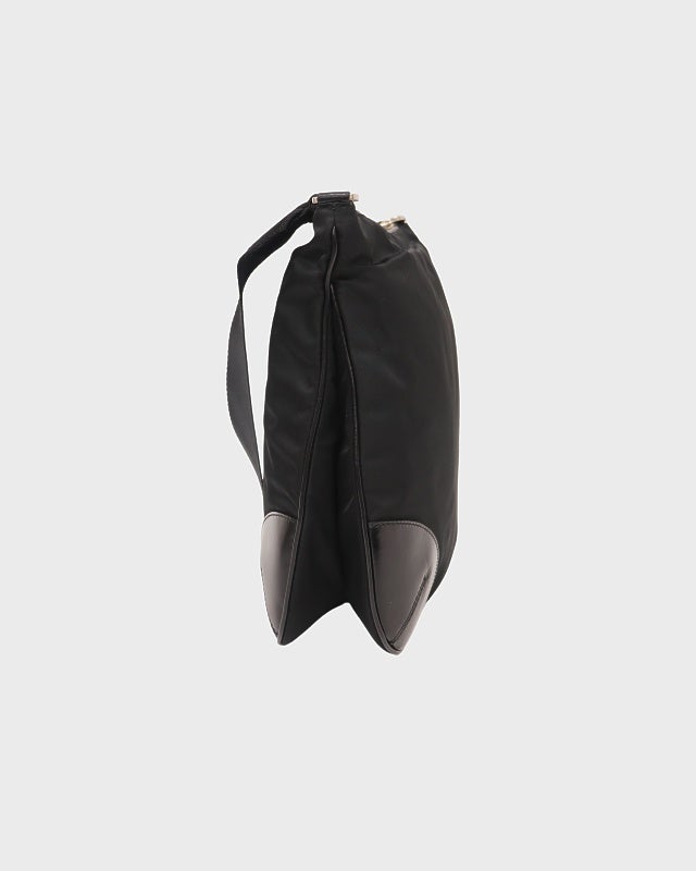 PRADA 三角ロゴ金具ナイロンレザーショルダーバッグ | Hedy