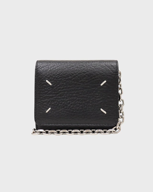 MaisonMargiela 4ステッチレザーチェーンウォレット | Hedy