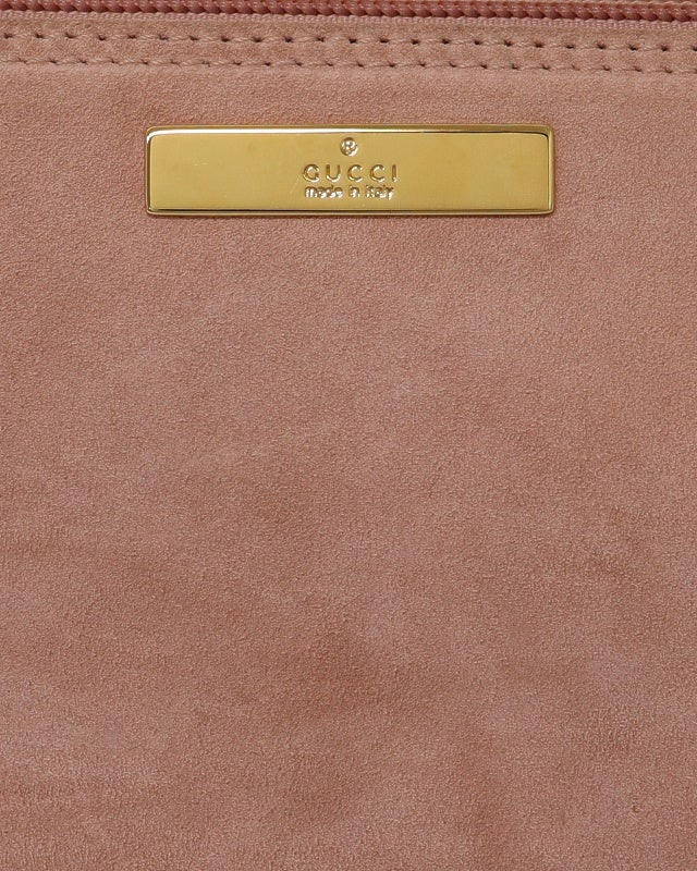 GUCCI ロゴ金具スエードミニハンドバッグ | Hedy