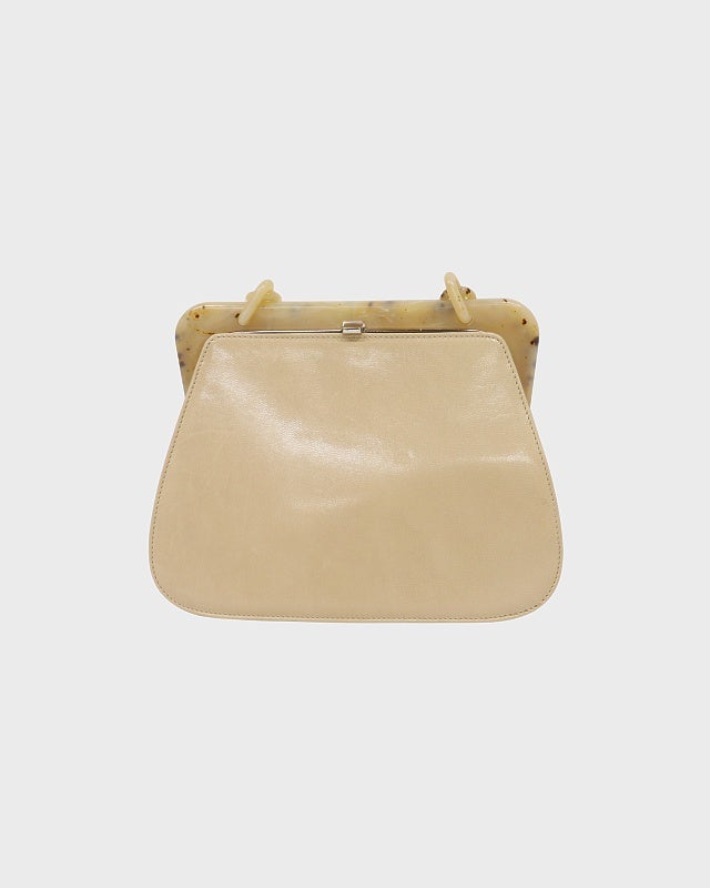 PRADA プラチェーンレザーショルダーバッグ | Hedy