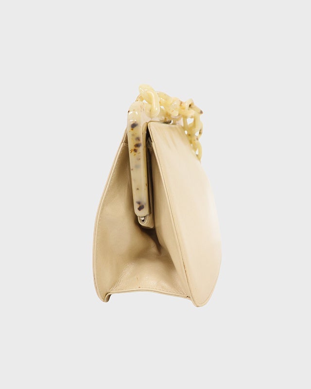 PRADA プラチェーンレザーショルダーバッグ | Hedy