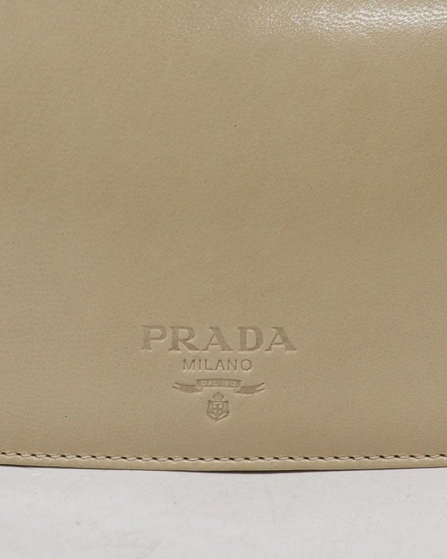PRADA プラチェーンレザーショルダーバッグ | Hedy